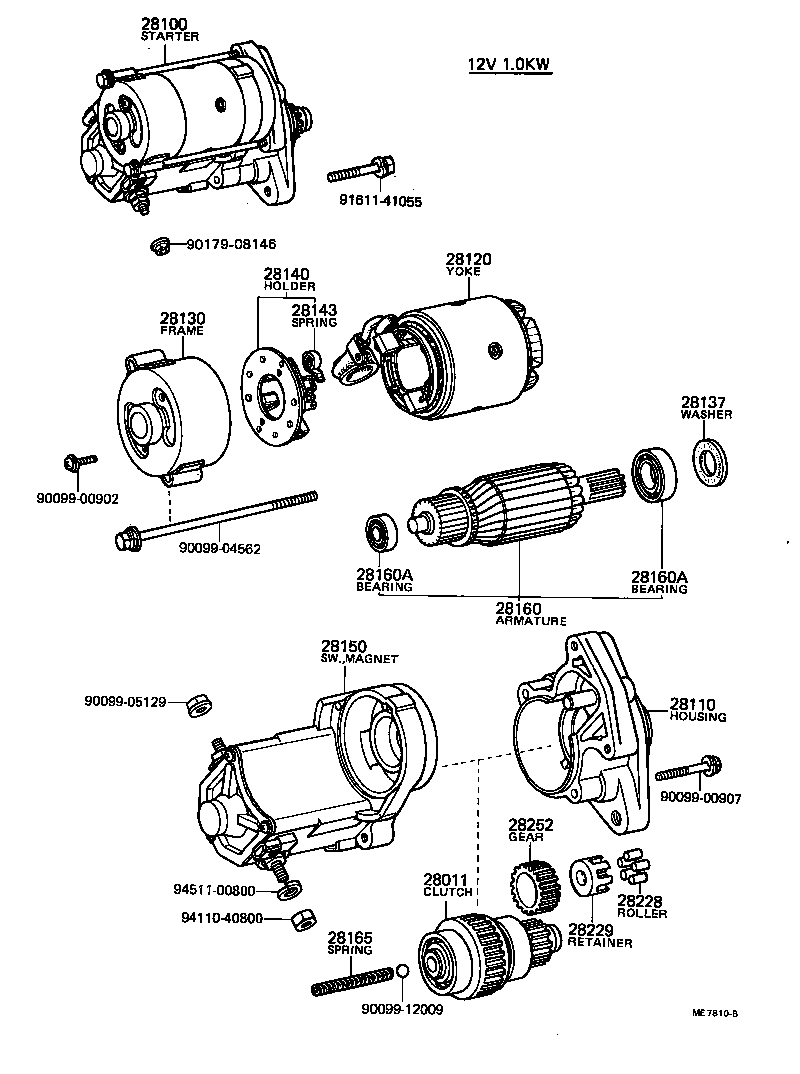 28150-27010 SWITCH ASSY, MAGNET STARTER product image