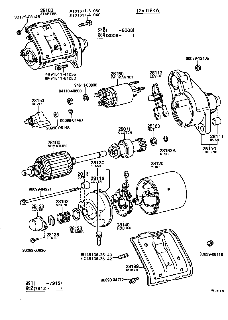 28150-27010 SWITCH ASSY, MAGNET STARTER product image