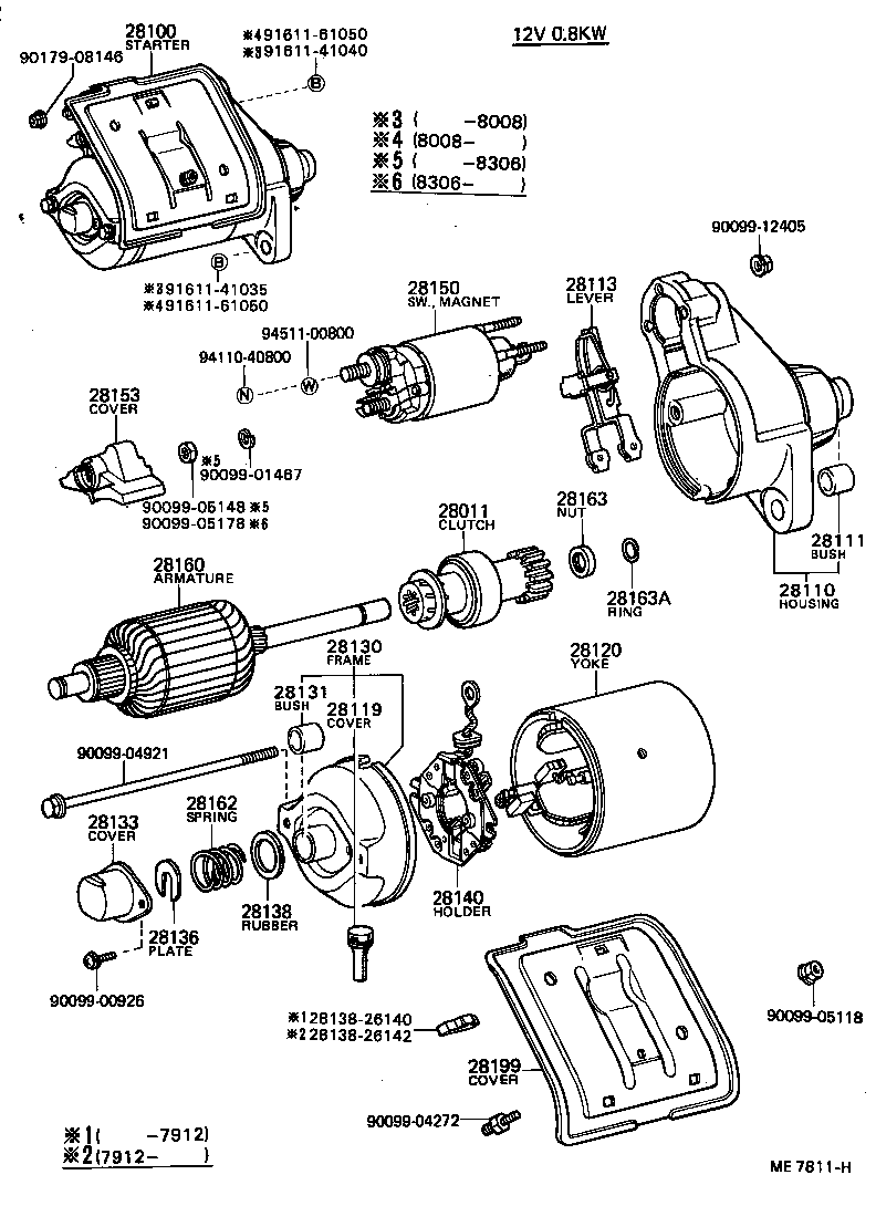 28100-27020 STARTER ASSY product image