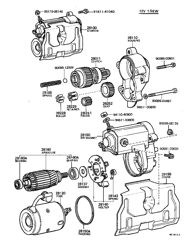 28150-27010 SWITCH ASSY, MAGNET STARTER product image