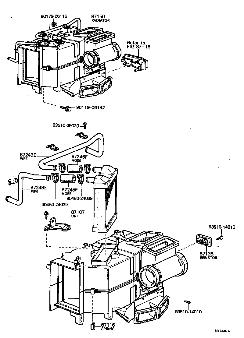 99552-30040 HOSE, HEATER WATER, INLET F product image