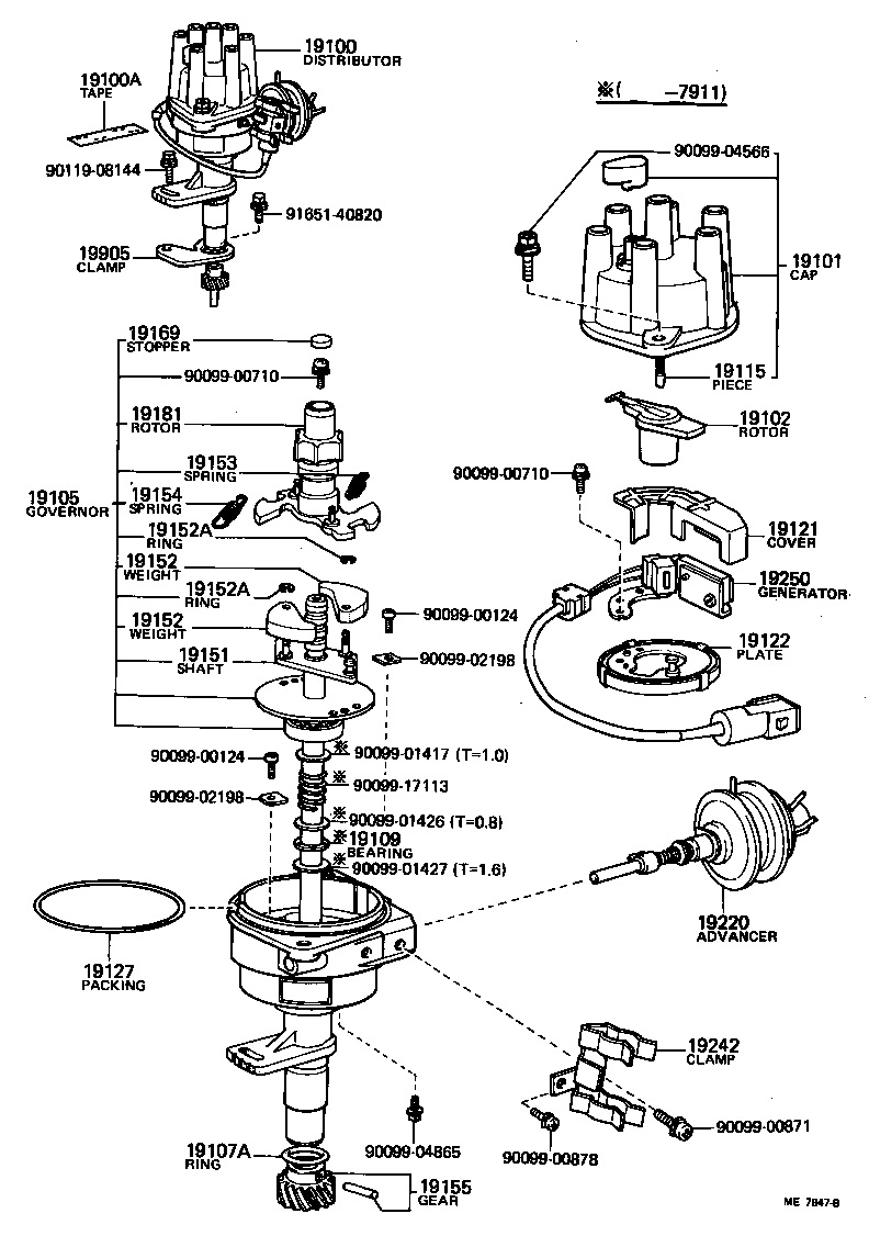19250-44230 GENERATOR ASSY, SIGNAL product image
