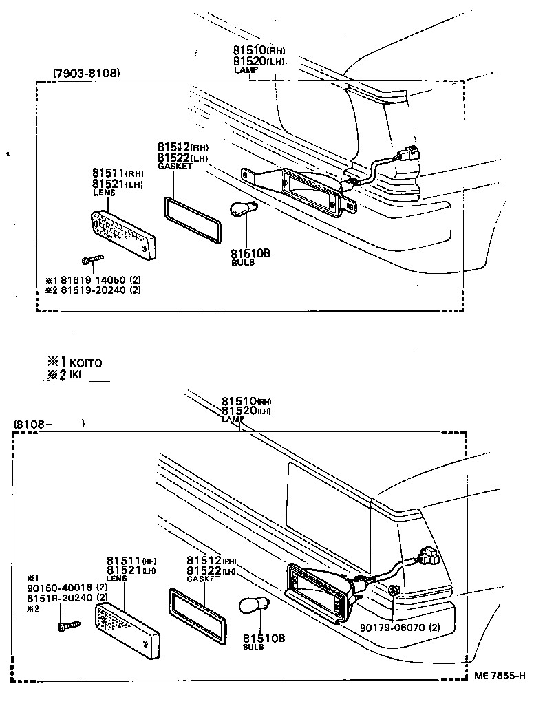 81520-12290 LAMP ASSY, FRONT TURN SIGNAL, LH product image