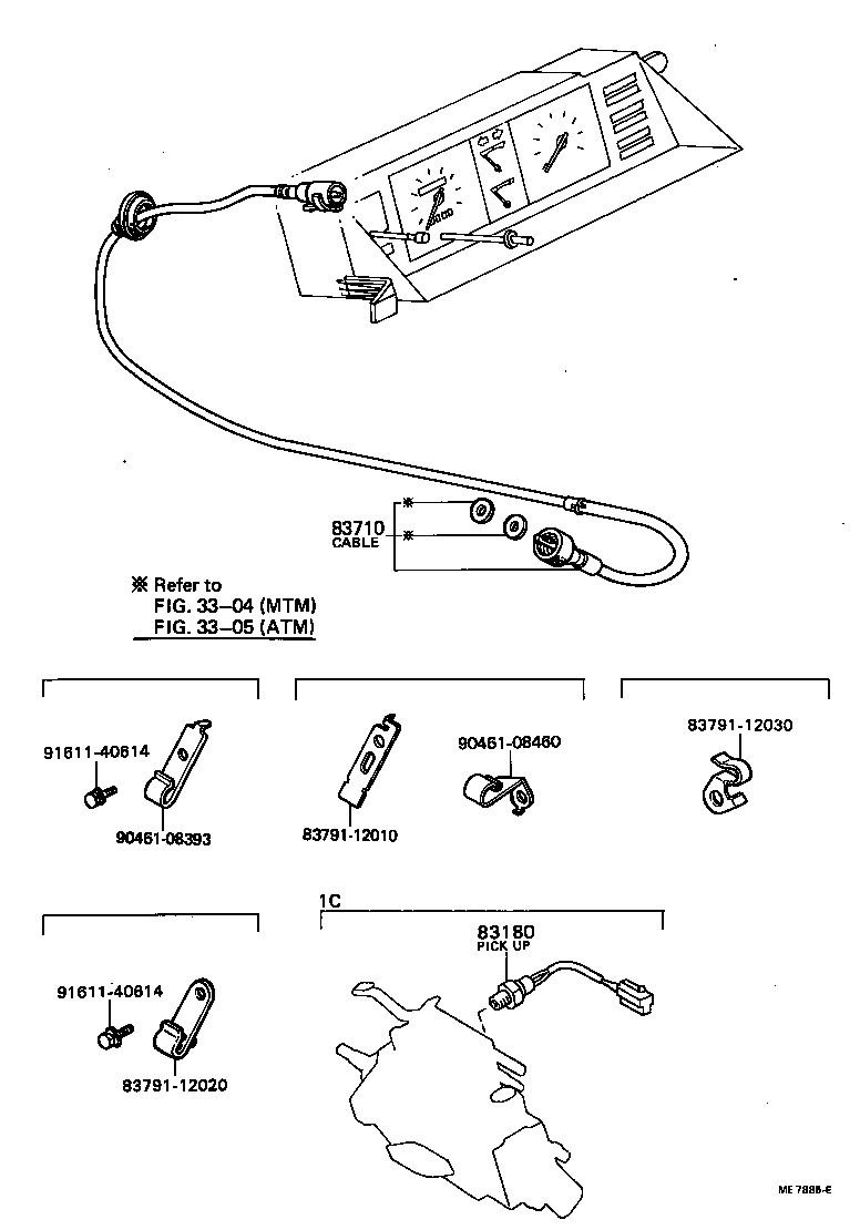 83132-12290 CASE, COMBINATION METER product image