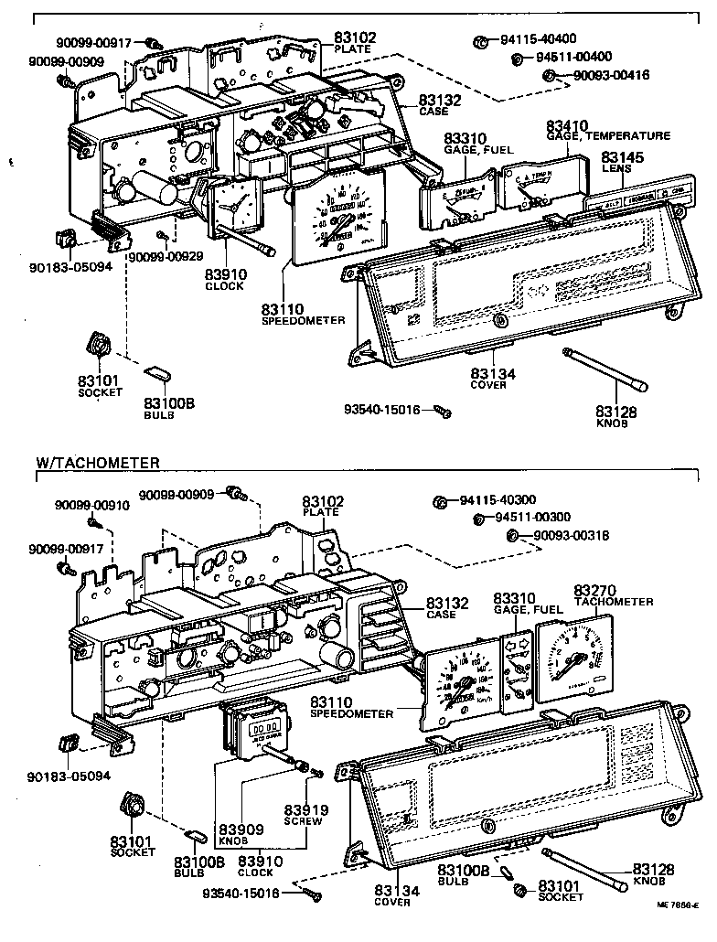 83132-12290 CASE, COMBINATION METER product image