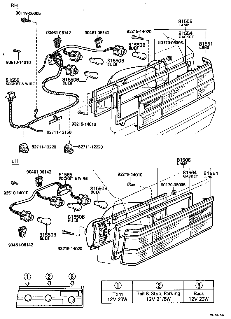 81506-19085 LAMP SUB-ASSY, REAR COMBINATION, LH product image