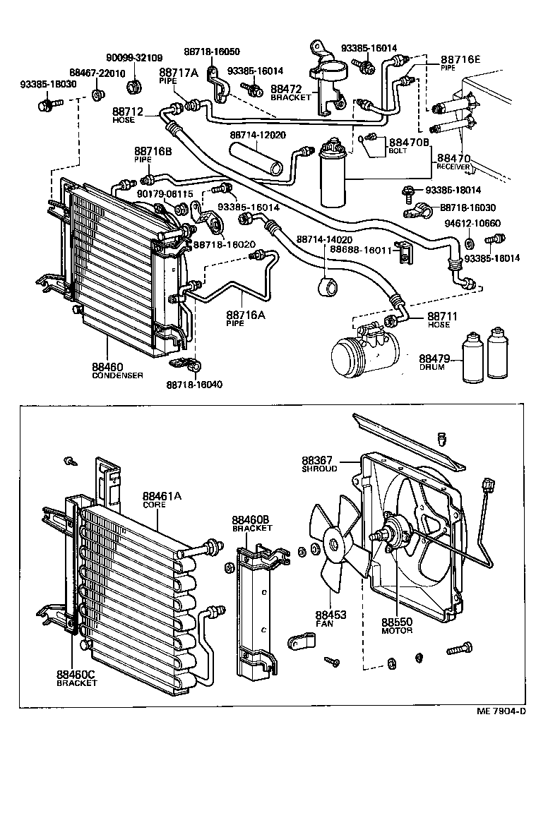 16361-28010 FAN, COOLING (FOR CONDENSER) product image