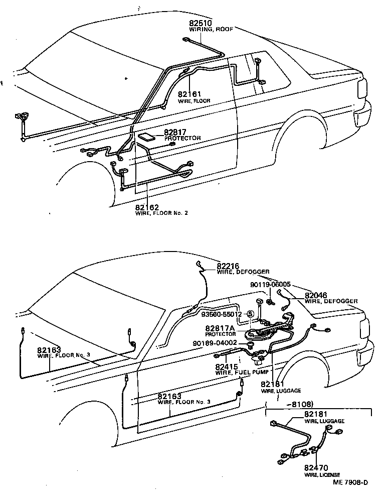 82031-12460 WIRE SUB-ASSY, IGNITION COIL product image