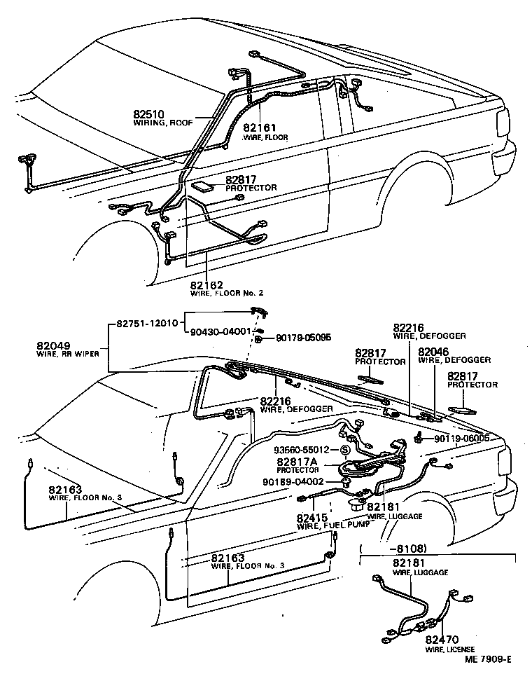82031-12460 WIRE SUB-ASSY, IGNITION COIL product image
