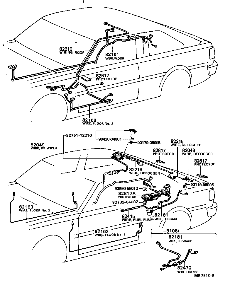 82031-12460 WIRE SUB-ASSY, IGNITION COIL product image