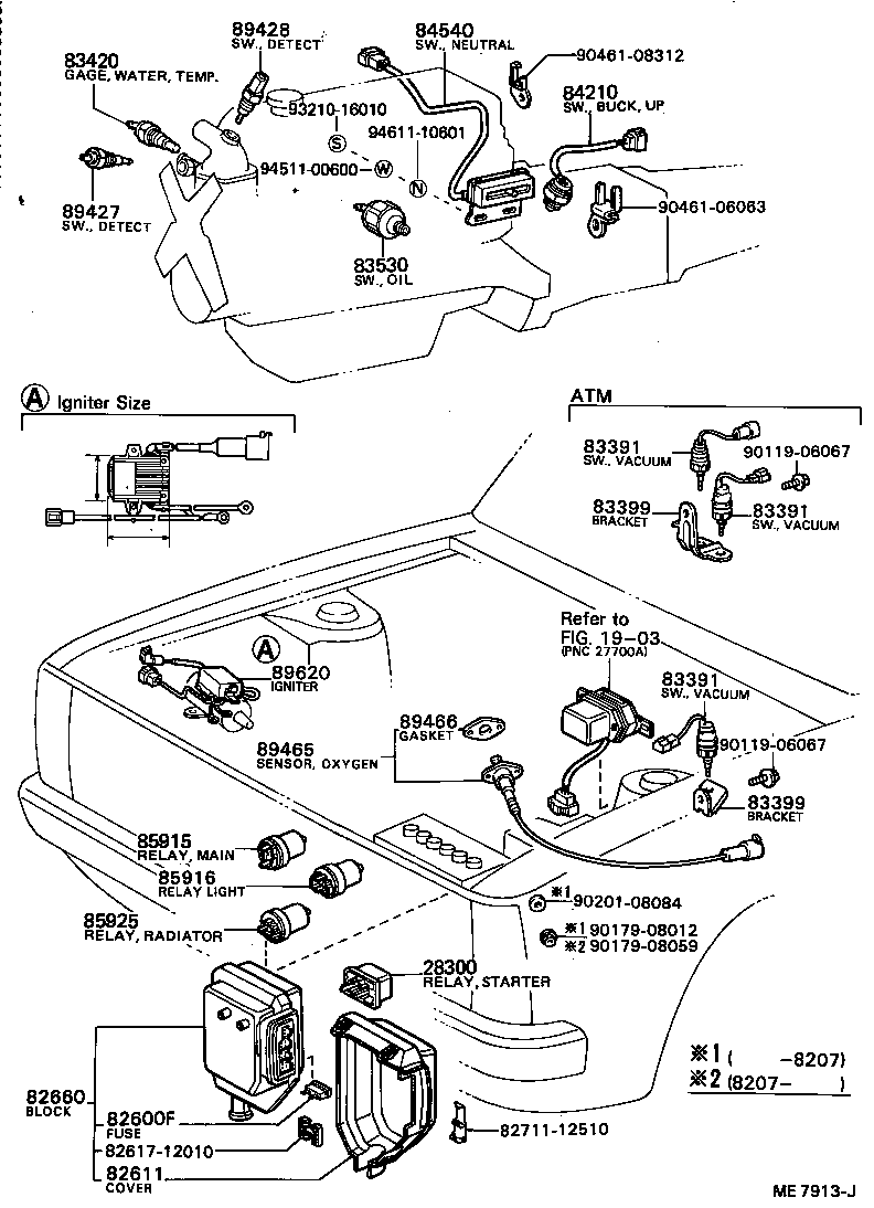 88620-12010 THERMO SWITCH ASSY product image