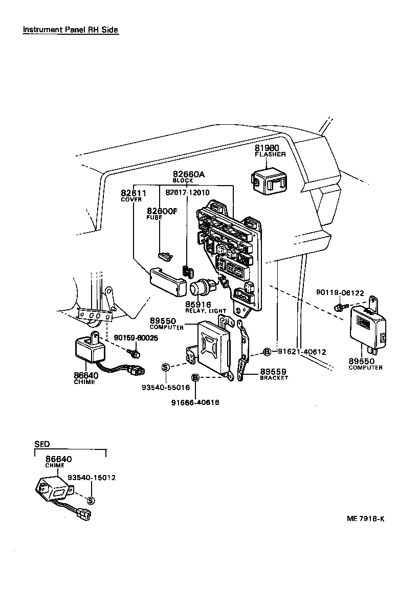 89437-12040 COVER, SENSOR product image
