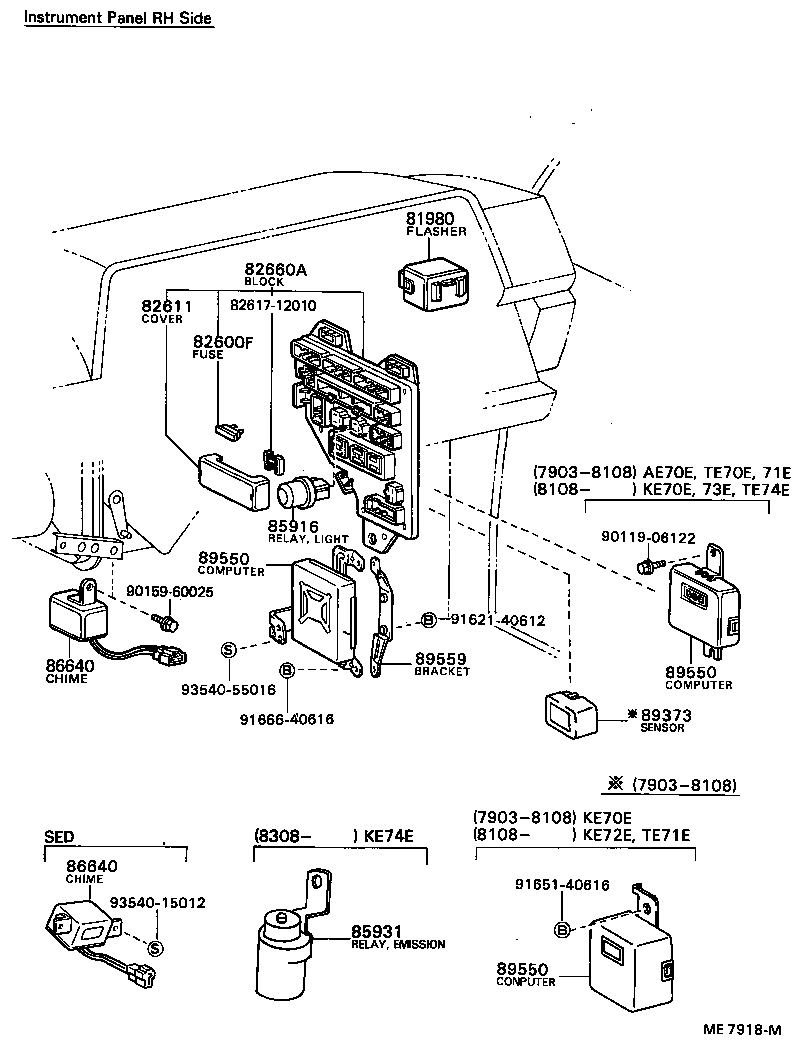 88620-12010 THERMO SWITCH ASSY product image