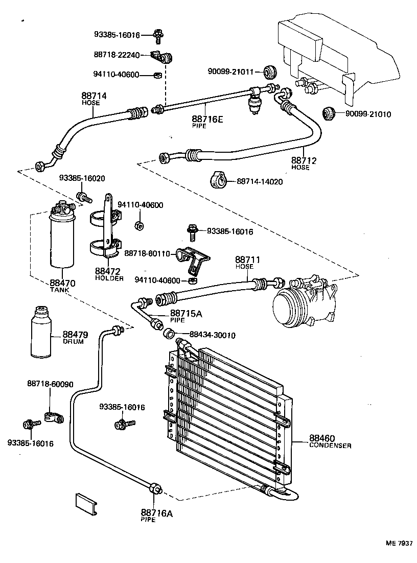 88472-60010 BRACKET, RECEIVER TANK, NO.2 product image
