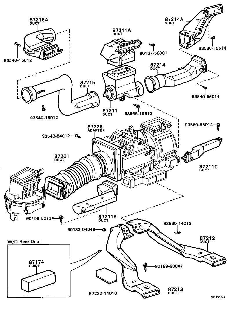 55905-20140 KNOB, HEATER CONTROL LEVER product image