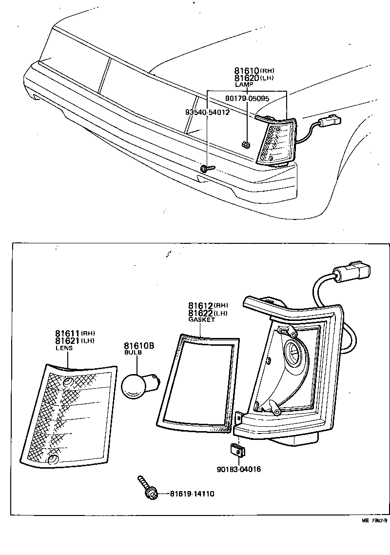 Toyota 81610-19176 LAMP ASSY, PARKING & CLEARANCE, RH