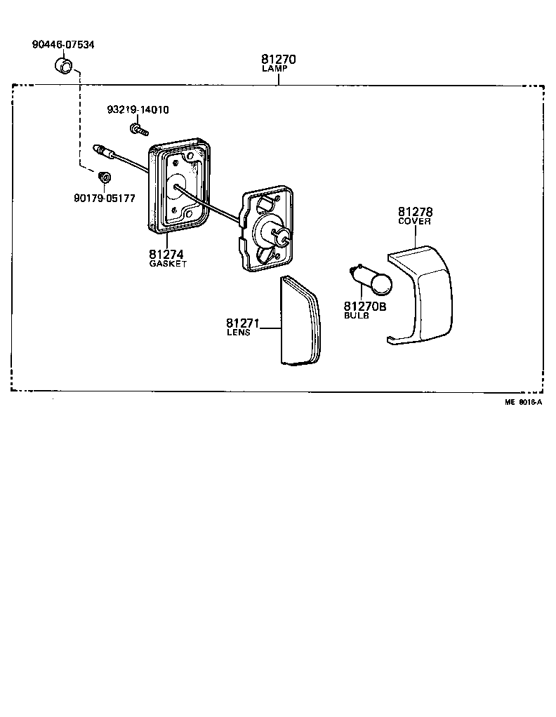 Toyota 99132-11100 BULB (FOR LICENSE PLATE LAMP)