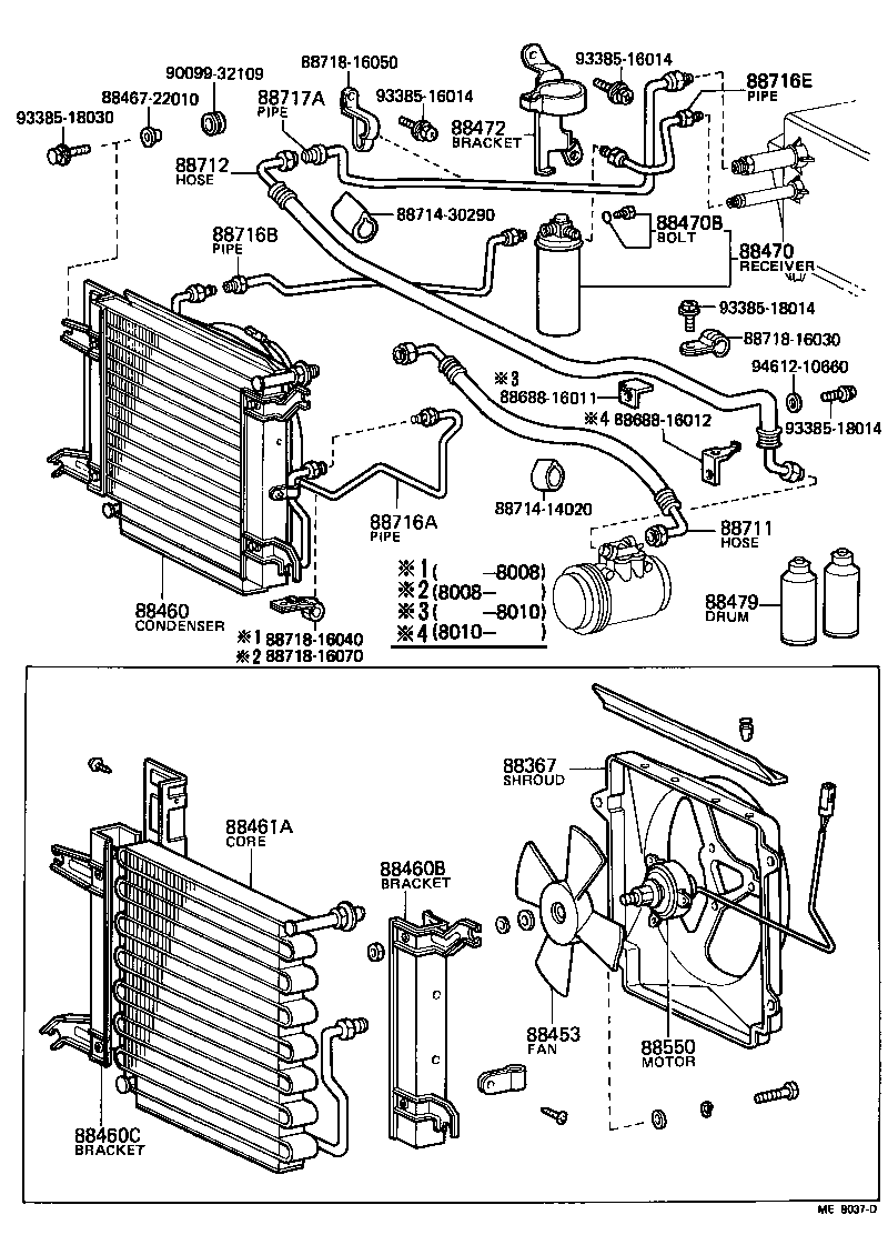 Toyota 16361-28010 FAN, COOLING (FOR CONDENSER)