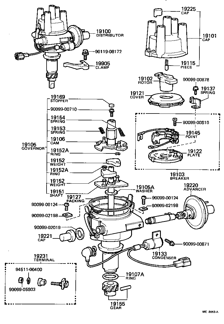 19195-31031 GEAR, SPIRAL, DISTRIBUTOR product image