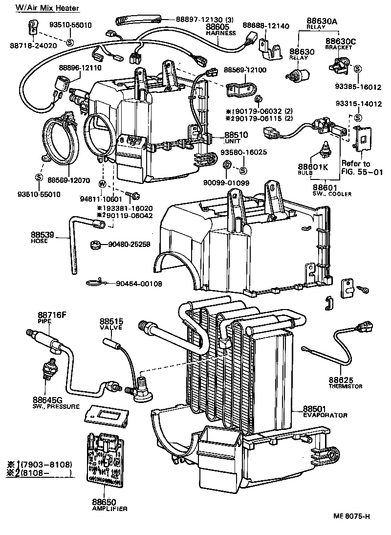 88510-12261 UNIT ASSY, COOLER product image