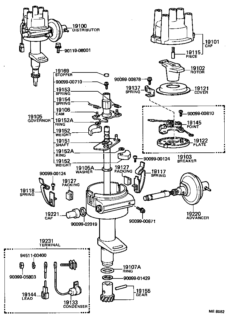 19195-31031 GEAR, SPIRAL, DISTRIBUTOR product image