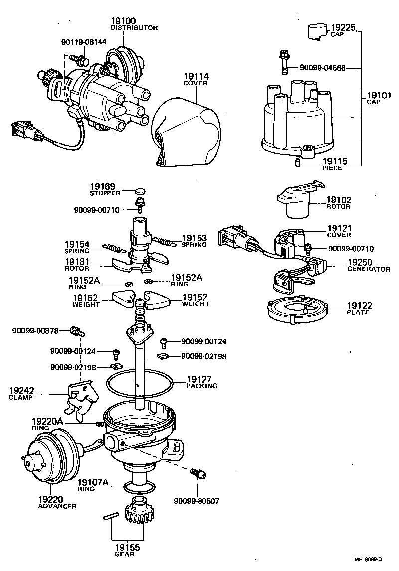 19114-15011 COVER, WATER PROOF(FOR DISTRIBUTOR) product image