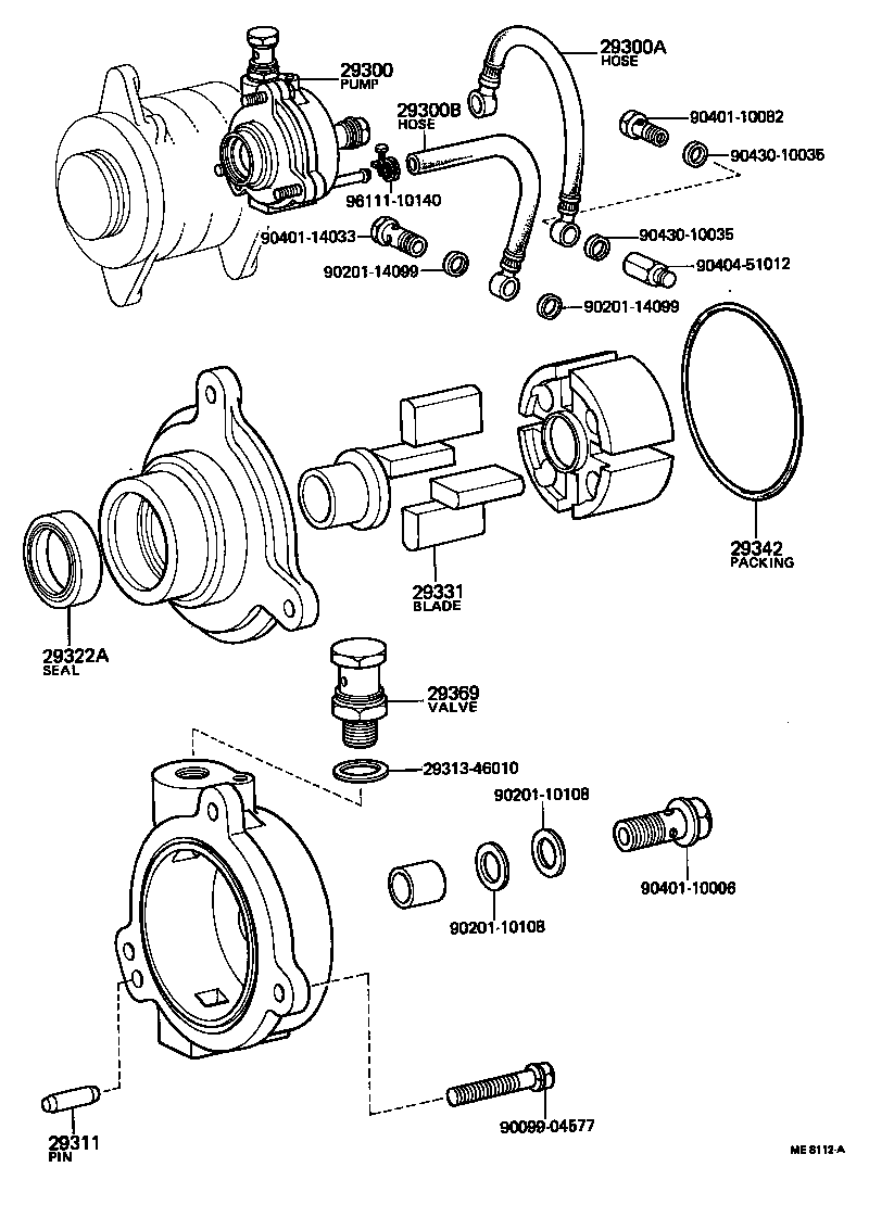 29331-54031 BLADE, VACUUM PUMP, A product image