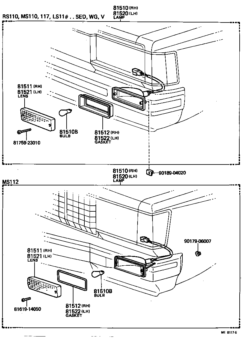 81520-30380 LAMP ASSY, FRONT TURN SIGNAL, LH product image