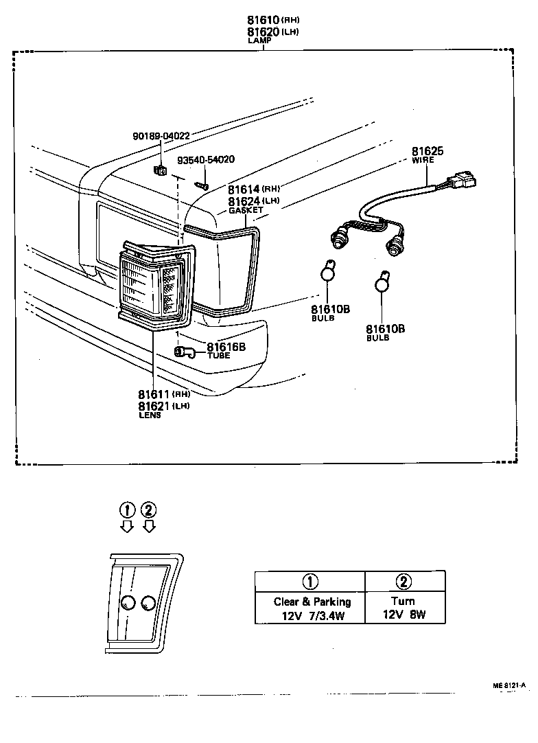 81611-30160 LENS, PARKING & CLEARANCE LAMP, RH product image