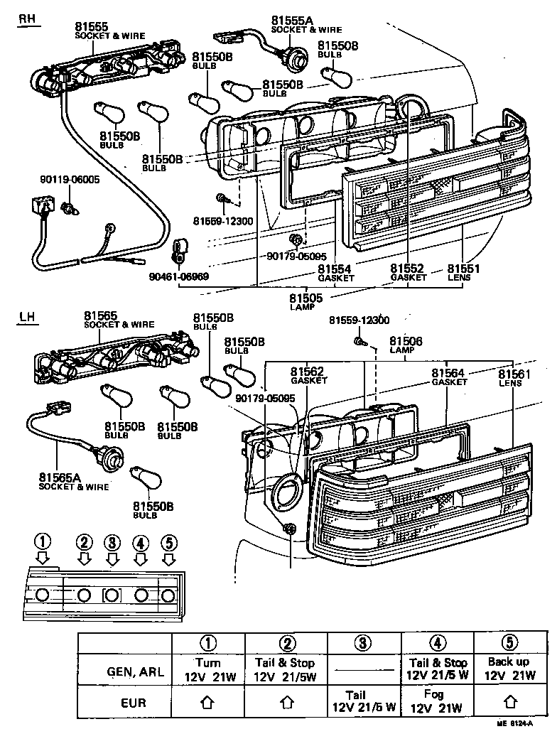 81556-91701 RIM, REAR COMBINATION LAMP, RH product image