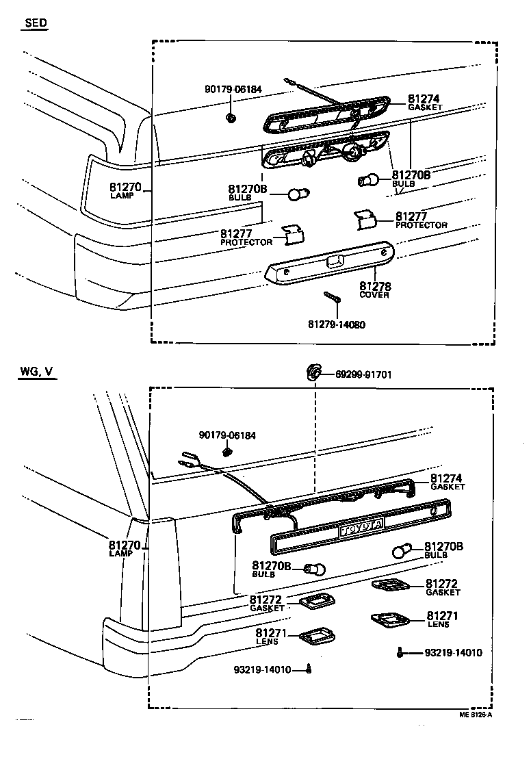 81270-39155 LAMP ASSY, LICENSE PLATE product image