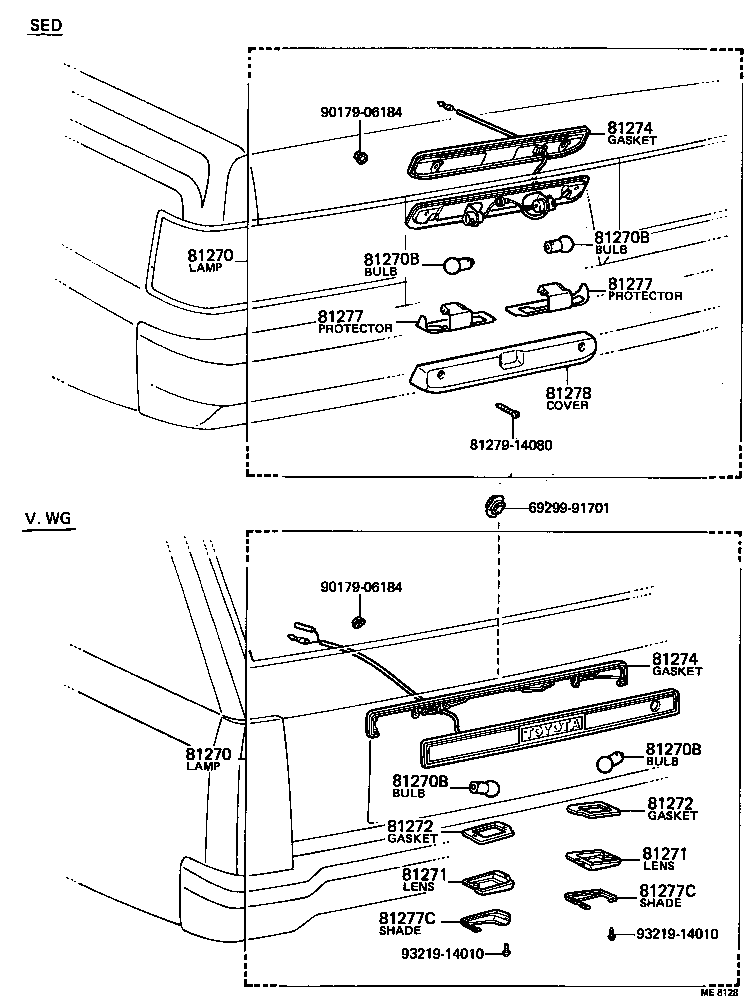 81270-39166 LAMP ASSY, LICENSE PLATE product image