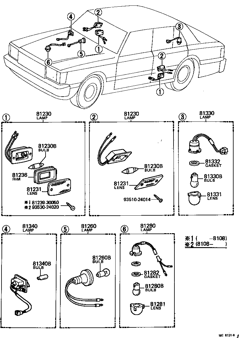 81230-30101 LAMP ASSY, COURTESY product image