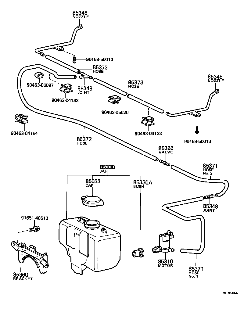 85330-30120 JAR ASSY, WINDSHIELD WASHER product image