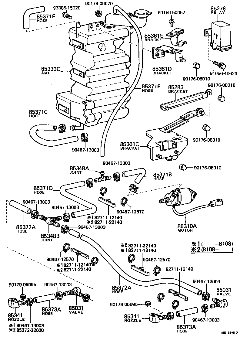 85271-30020 HOSE, HEADLAMP CLEANER, NO.1 product image