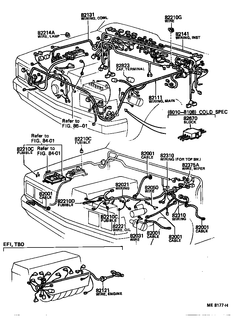 82020-30631 WIRE, ENGINE ROOM MAIN product image