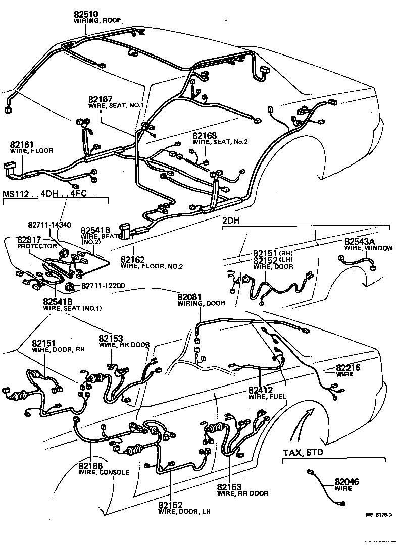 82020-30631 WIRE, ENGINE ROOM MAIN product image