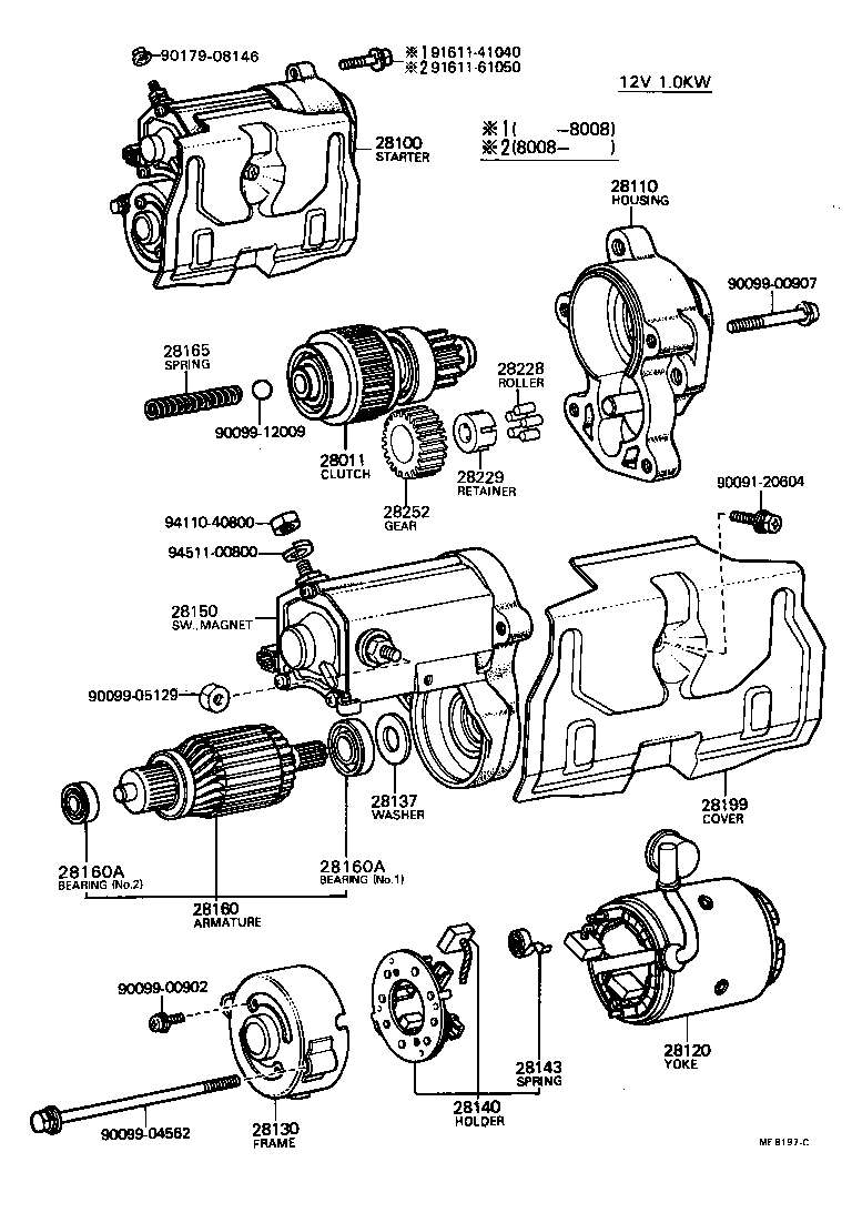 28100-27020 STARTER ASSY product image