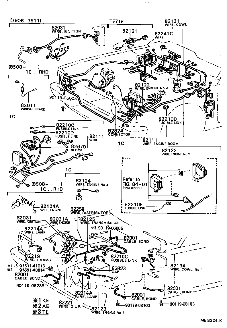 82817-12400 PROTECTOR, WIRING HARNESS, NO.1 product image