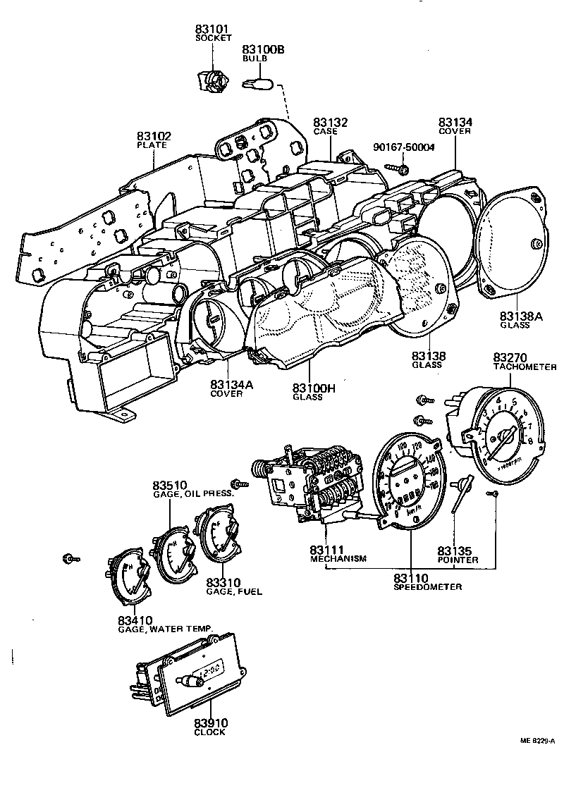 83132-20830 CASE, COMBINATION METER product image