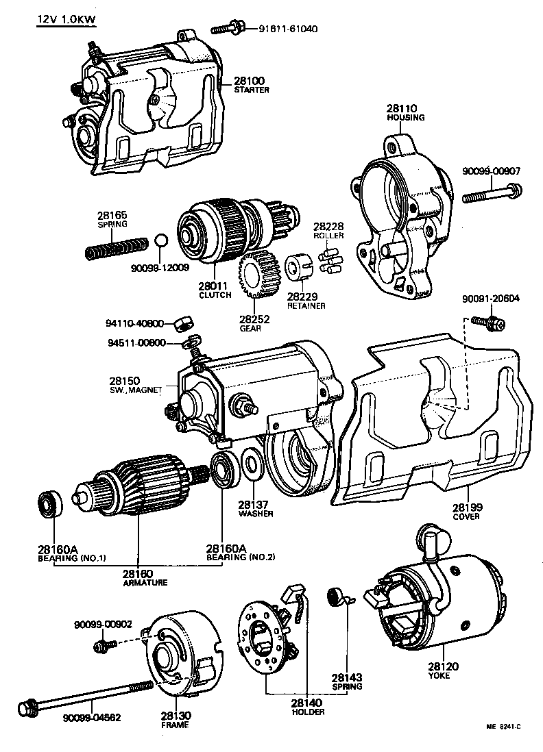 28100-34070 STARTER ASSY product image