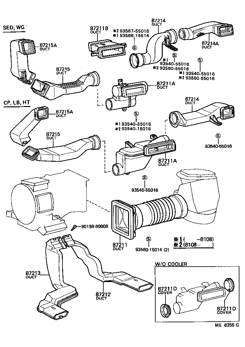 Toyota 55906-12130 CABLE SUB-ASSY, DEFROSTER DAMPER CONTROL