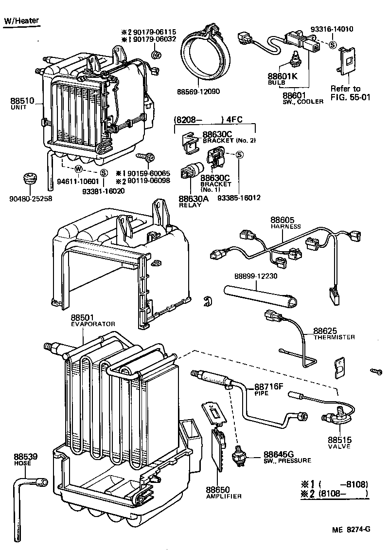 Toyota 88510-12182 UNIT ASSY, COOLER
