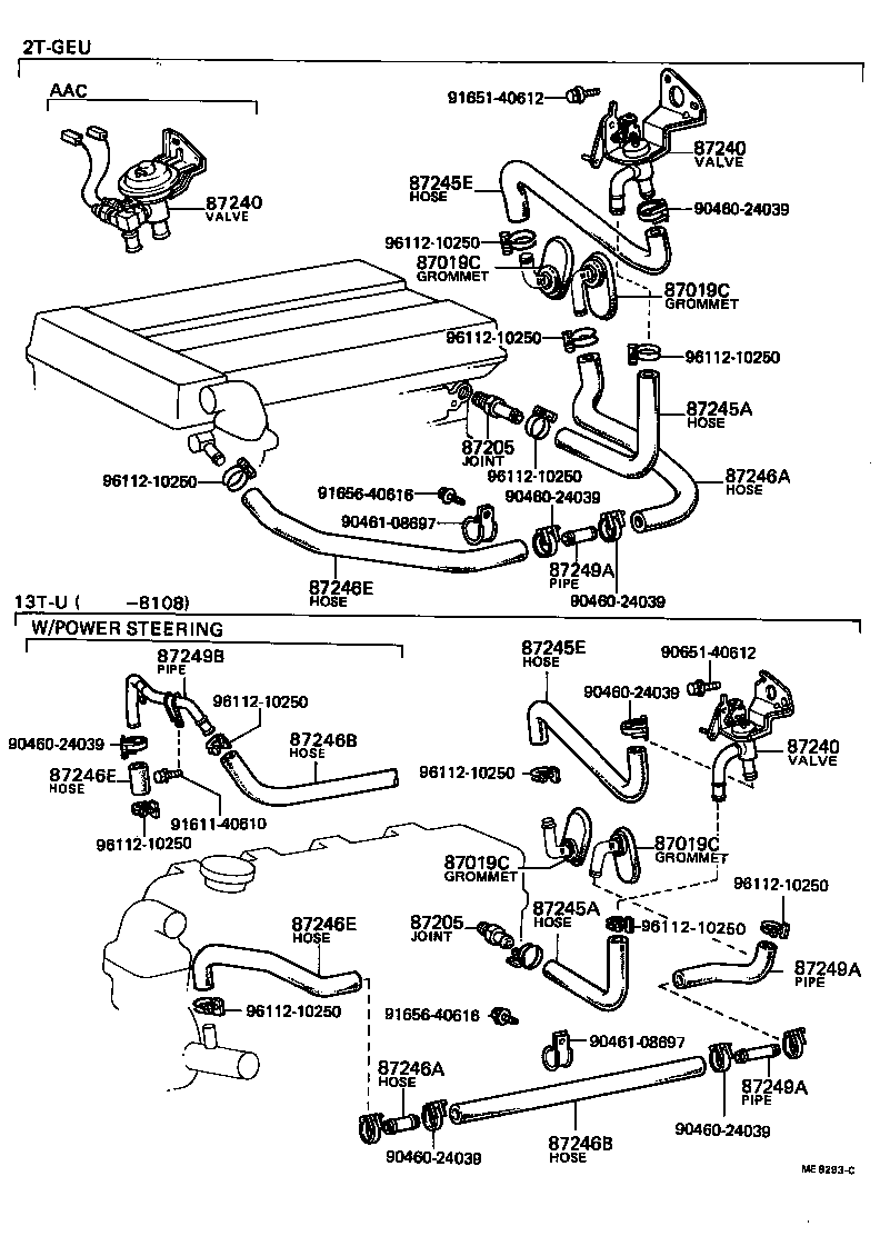 88670-12020 VALVE ASSY, HEATER WATER product image