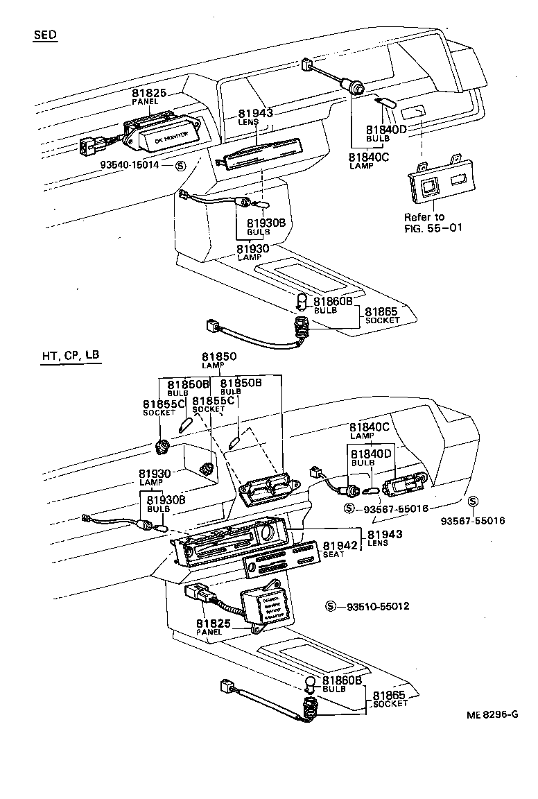 81850-12080 LAMP ASSY, INDICATOR product image