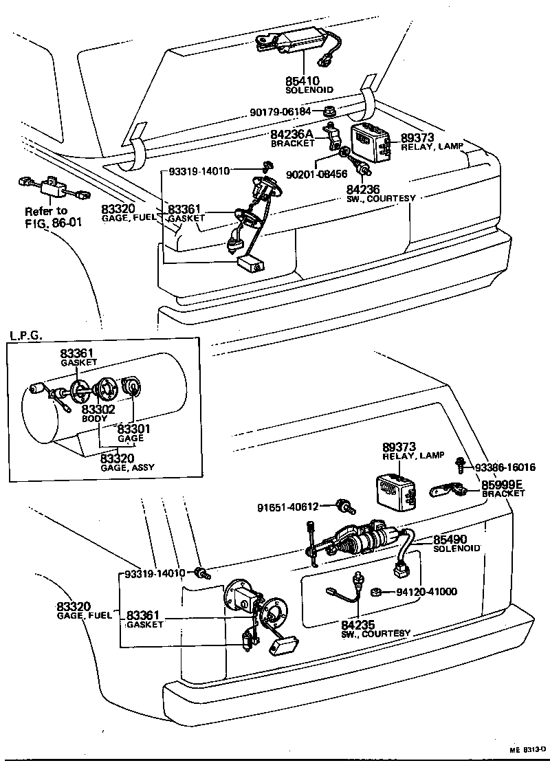 28529-54010 BRACKET, PREHEATING TIMER, NO.1 product image