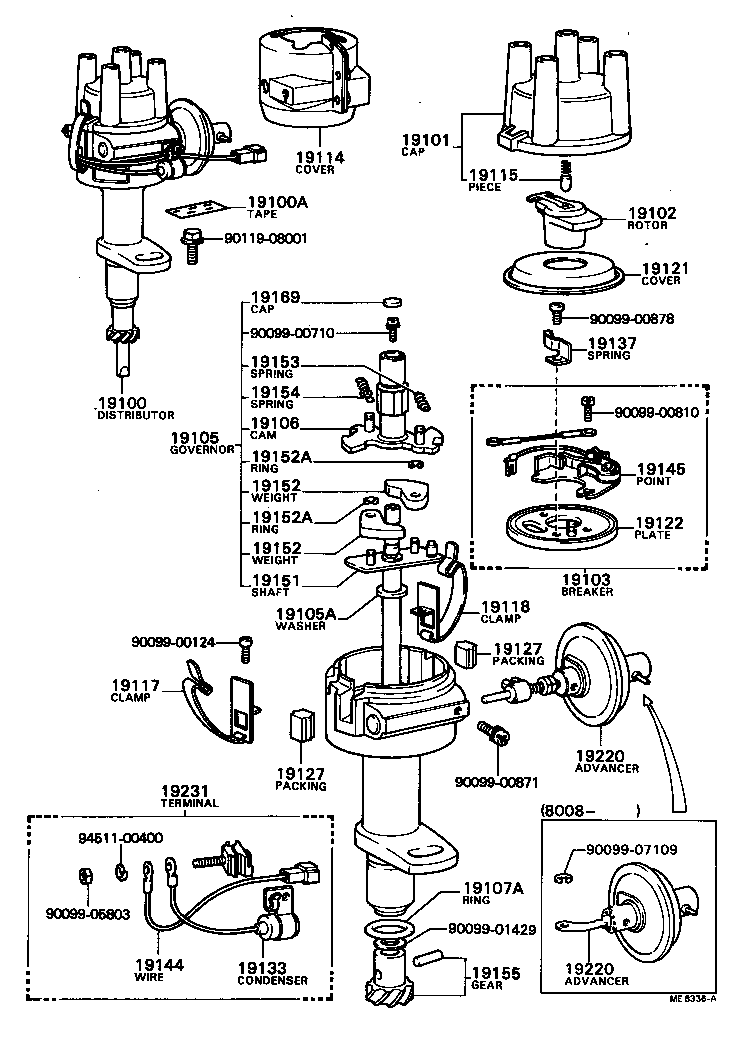 19100-31120 DISTRIBUTOR ASSY product image
