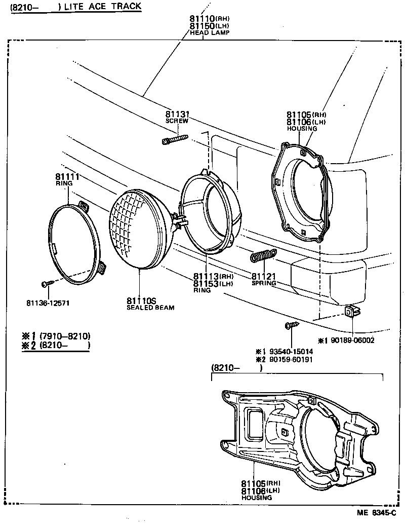 81110-80263 HEADLAMP ASSY, RH product image