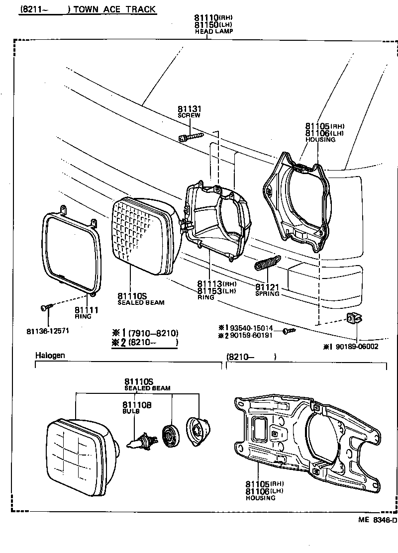 81110-80263 HEADLAMP ASSY, RH product image