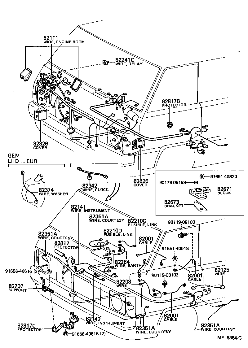 82403-95700 WIRE, FUEL GAGE product image